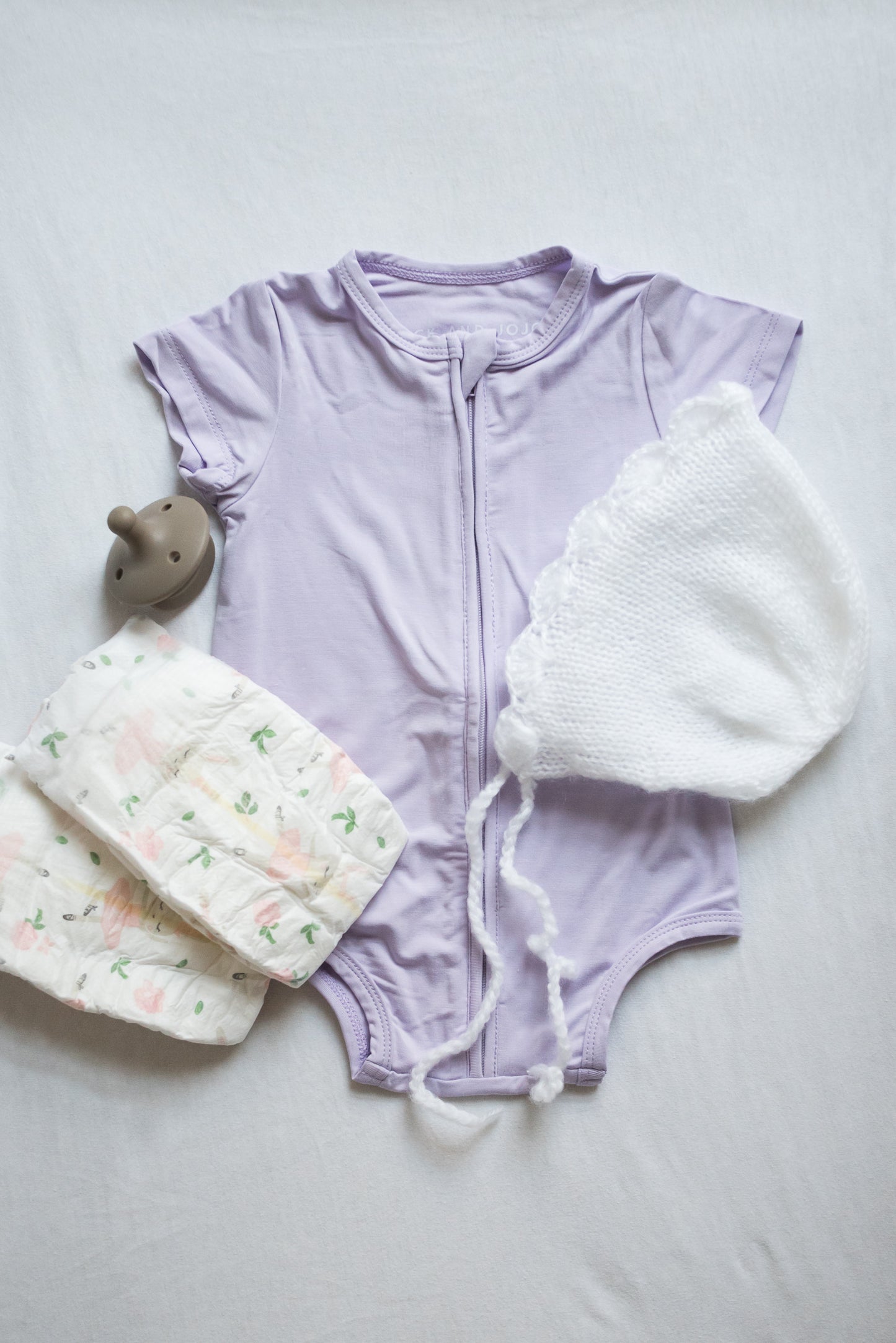 Short Sleeve Onesie - Lavender