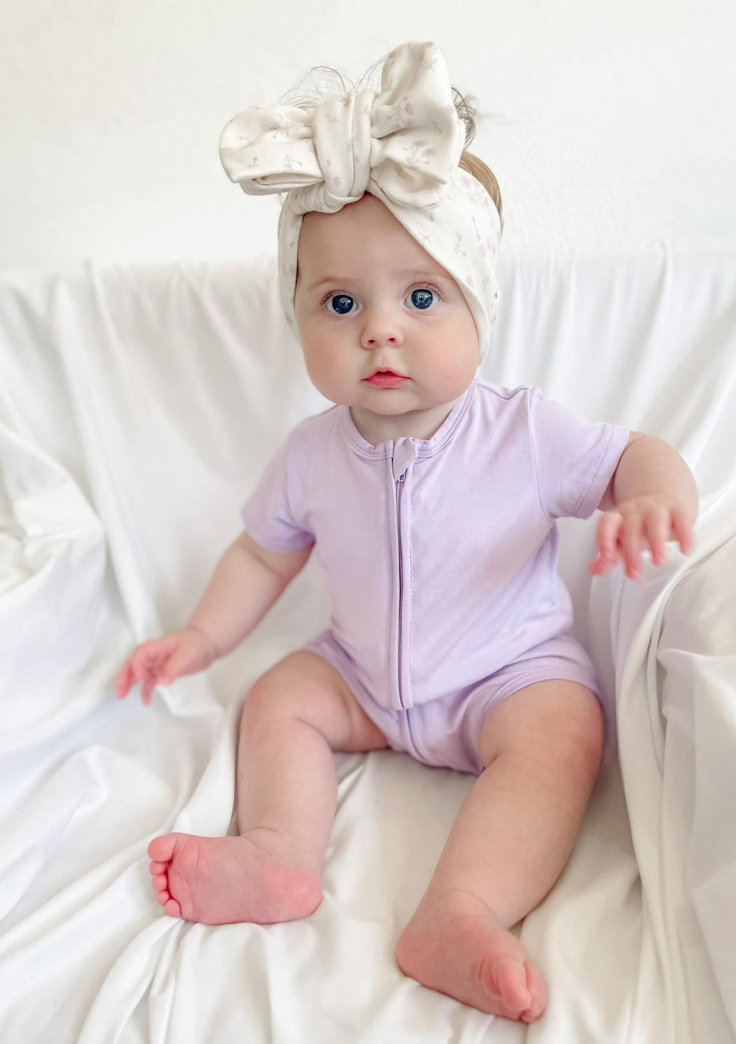 Short Sleeve Onesie - Lavender